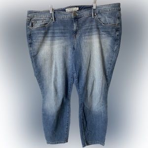 Torrid Ankle Wash Skinny Jean Lighter Wash Super Soft - Size 24R